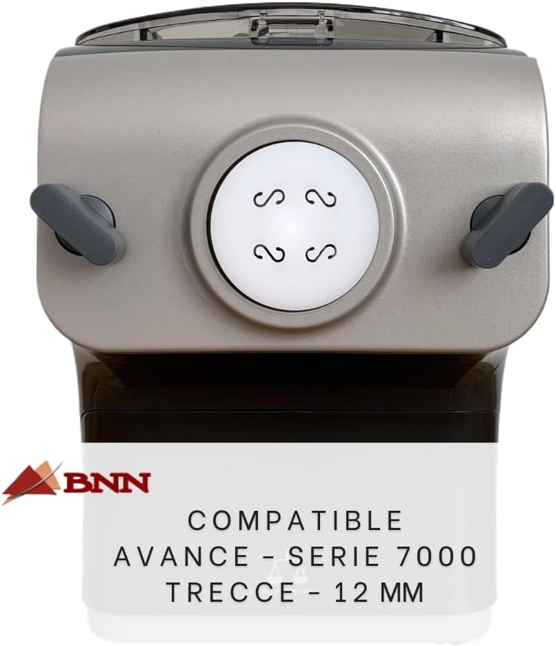 BNN - Avance/Serie 7000 - Trecce 12mm ASTREC12 – Pasta Disc kompatibel mit Philips Pasta Maker Avanc