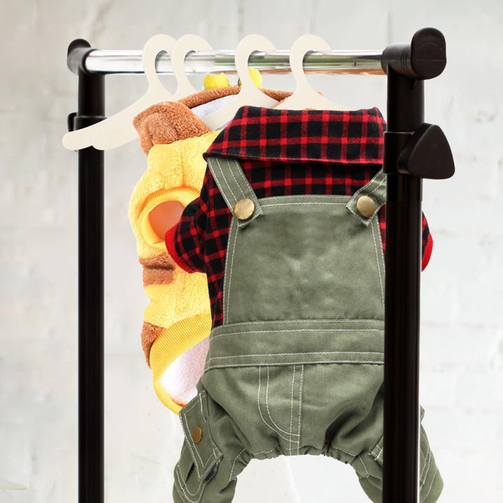 Yardwe Haustier Kleiderbügel 19 cm – 40 Stück rutschfeste Kunststoffbügel Für Hundemantel Und Katzen