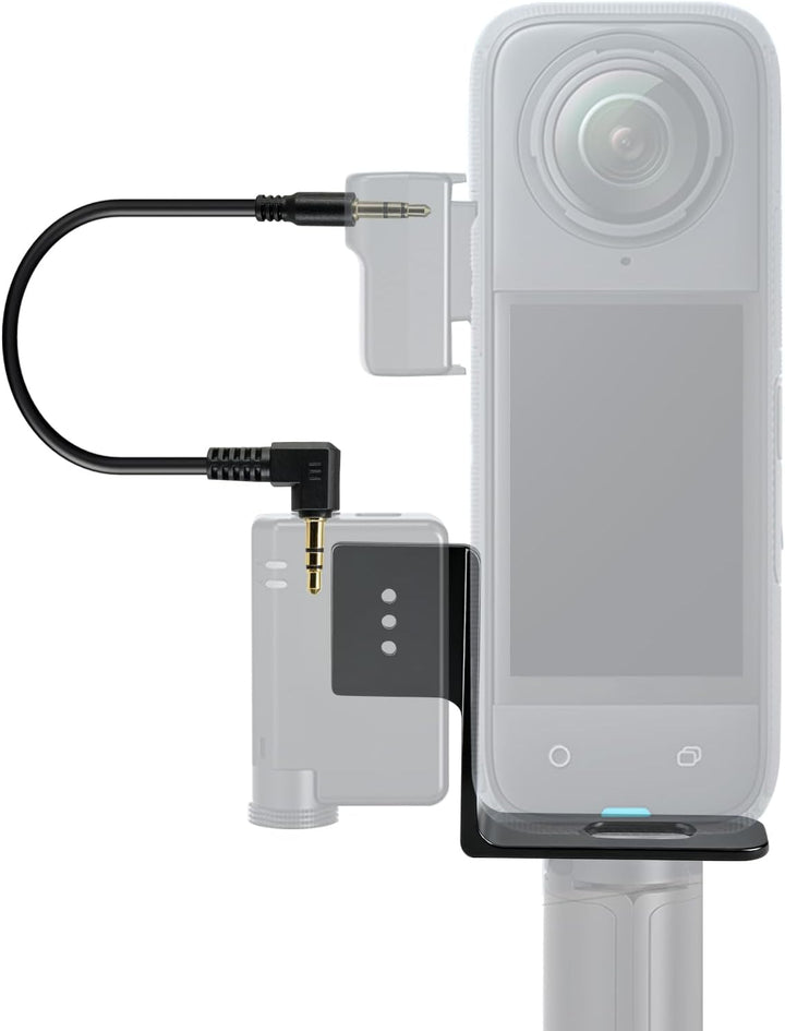 Mic Cold Shoe Extension Bracket Adapter Mount for Insta360 X4/X3/ONE X2 Camera Compatible with DJI M