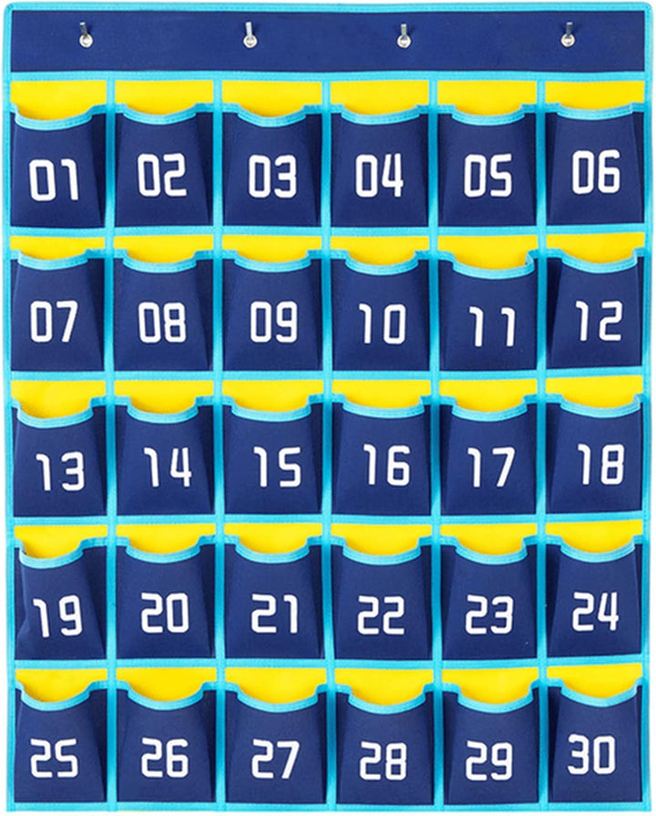 Nummerierte Aufbewahrungstasche für Klassenzimmer, 30 Nummerierte Taschen, Mobile Phone Storage Bag,