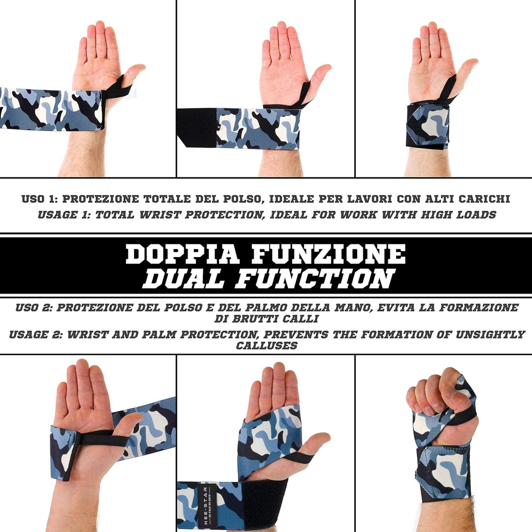 Handgelenk Bandagen Fitness - Wrist Wraps for Gym, Crossfit, Bodybuilding, Powerlifting, Calisthenic