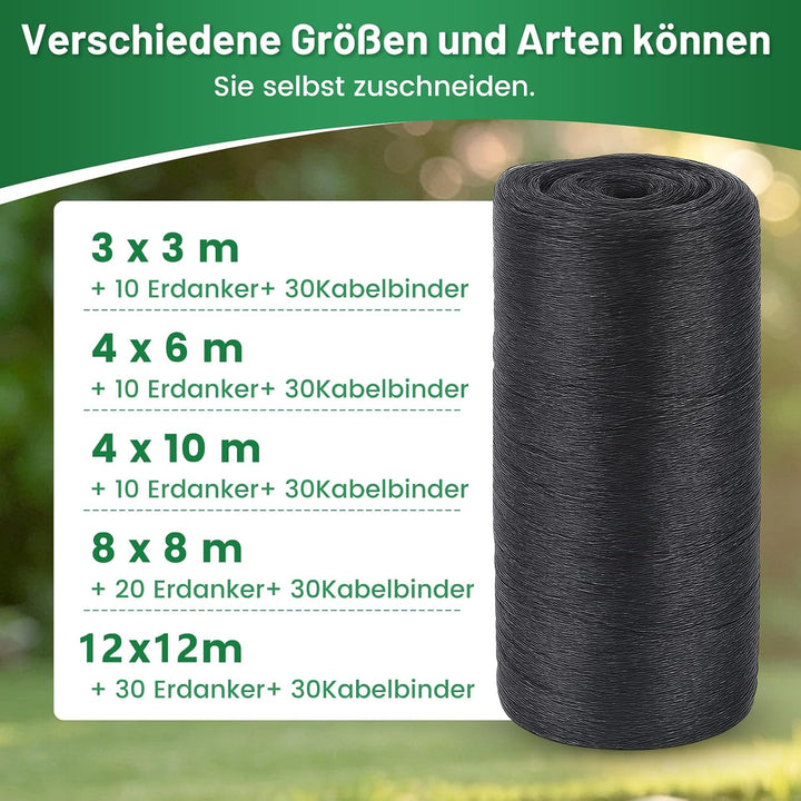 Teichnetz - 4x10m I Vogelschutznetz Katzennetz für Balkon, witterungs | UV-beständig I Teich Netz fe