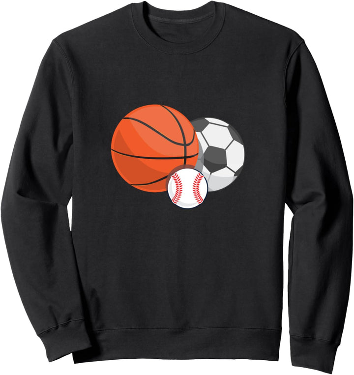 Basketball Baseball Fussball Sweatshirt