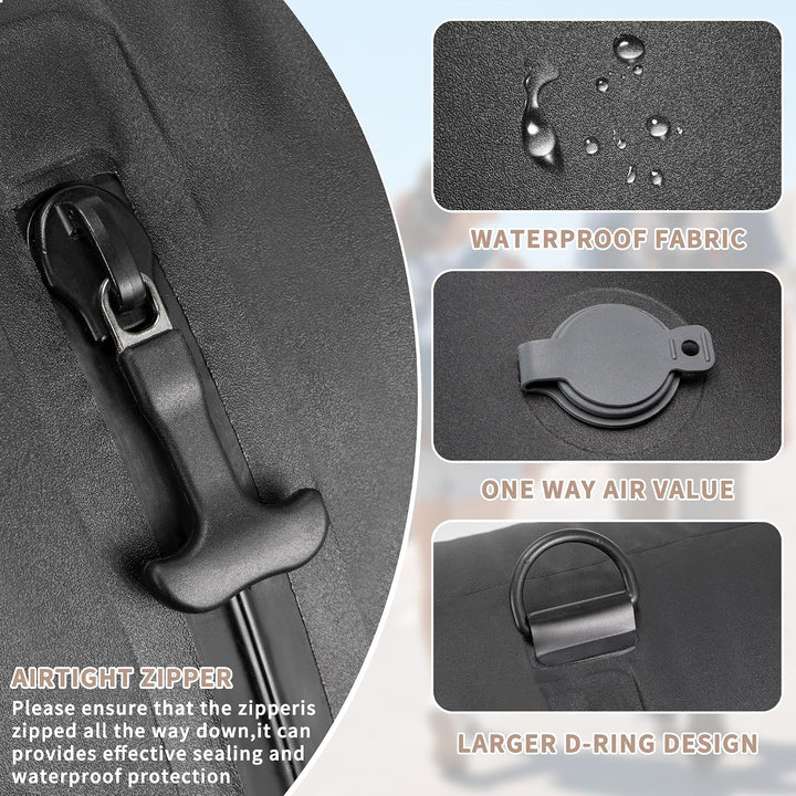 Vakuumbeutel für Kleidung Wiederverwendbar TPU Vakuumierbeutel mit Luftdichtem Ventil Reise Nylon Or