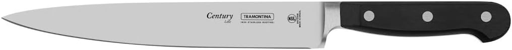 Tramontina Tranchiermesser CENTURY, 20 cm, Edelstahl DIN 1.4110, schwarz, rostfrei Tranchiermesser 2