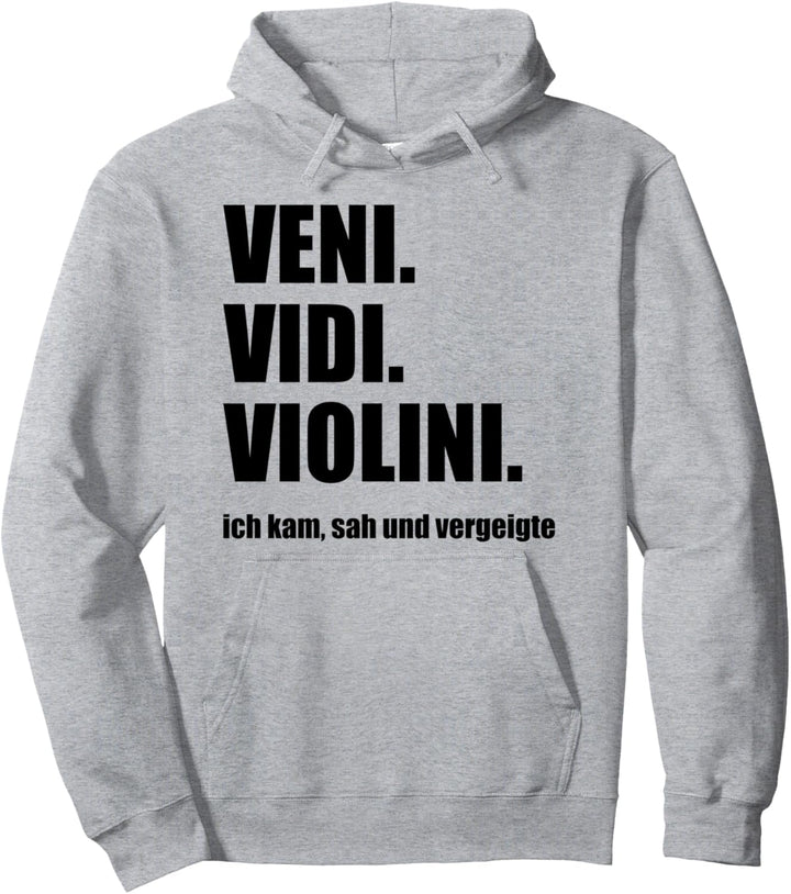 Veni Vidi violini ich kam sah und vergeigte Pullover Hoodie