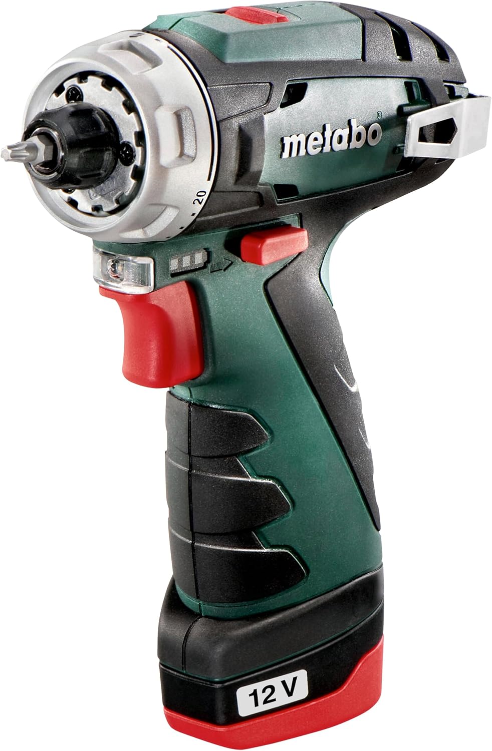 metabo Akku-Bohrschrauber PowerMaxx BS Basic Set - 12 V, 34 Nm Drehmoment, 2 Gänge - Schnellspannboh