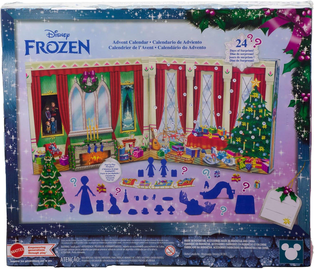Mattel Disney Die Eiskönigin Adventskalender kleine Puppen junge Anna und Elsa mit 24 Überraschungen