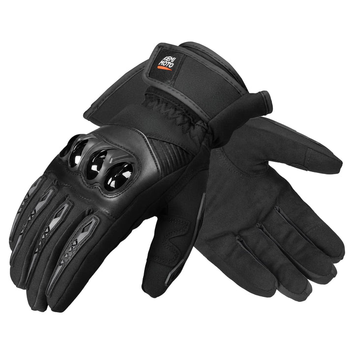 KEMIMOTO Winter Motorradhandschuhe, wassdichte Motorrad Handschuhe Winter, Amtungsaktive Sport Hands