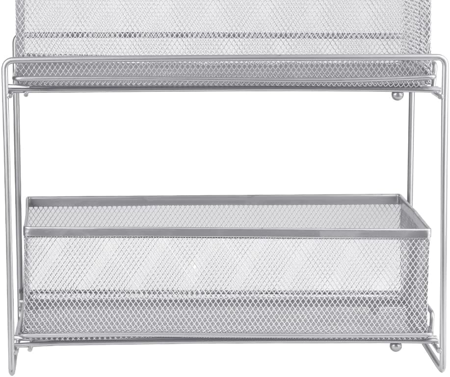 HUOLE 2 Tier Organizer mit Speicher Unter Waschbecken Schiebeschrank Korb herausziehen Snack Organiz