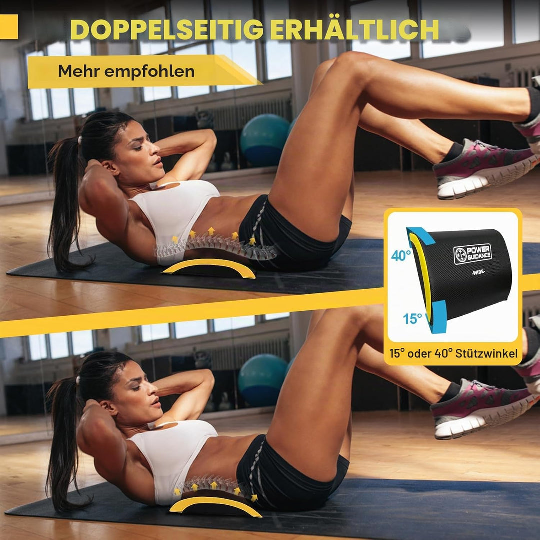 POWER GUIDANCE, Bauchmuskel-Matte，Ab Übung Matte Core Trainer，Sit-Up-Pad Bauch- und Rumpftrainer-Mat