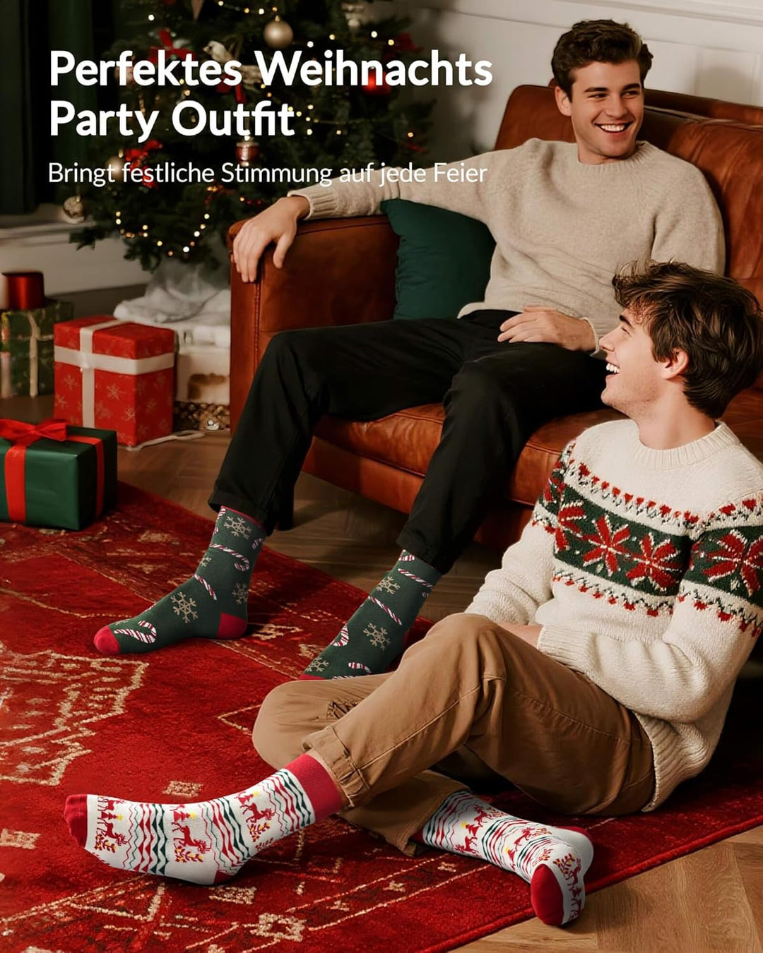 Moyel 12 Paar Adventskalender Socken Herren 43-46 Lustige Adventskalender 2025 Männer Advent Calenda