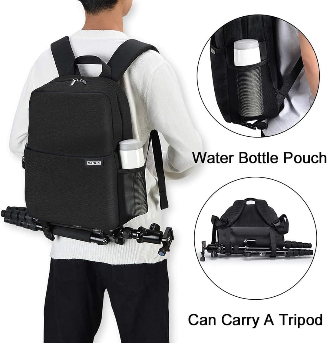 CADeN Kamerarucksack, Wasserdicht Kameratasche Dual Use SLR Bag Diebstahl Fotorucksack Kompatibel mi