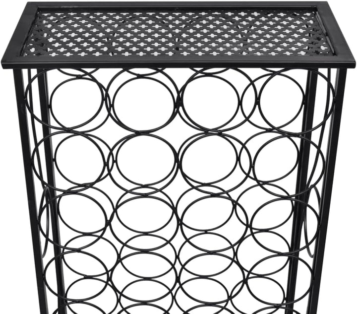 vidaXL Flaschenregal Flaschenständer Weinschrank Weinregal 28 Flaschen Metall 47.5 x 21 x 100 cm, 47