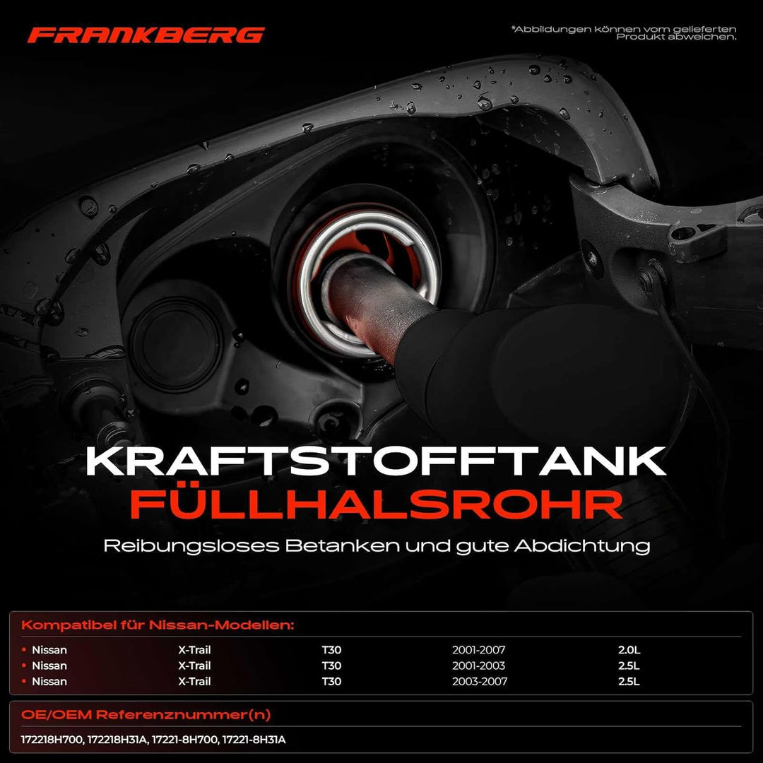 Kraftstoffeinfüllrohr Einfüllstutzen für X-Trail T30 2.0L 2.5L Benzin 2001-2007 172218H31A
