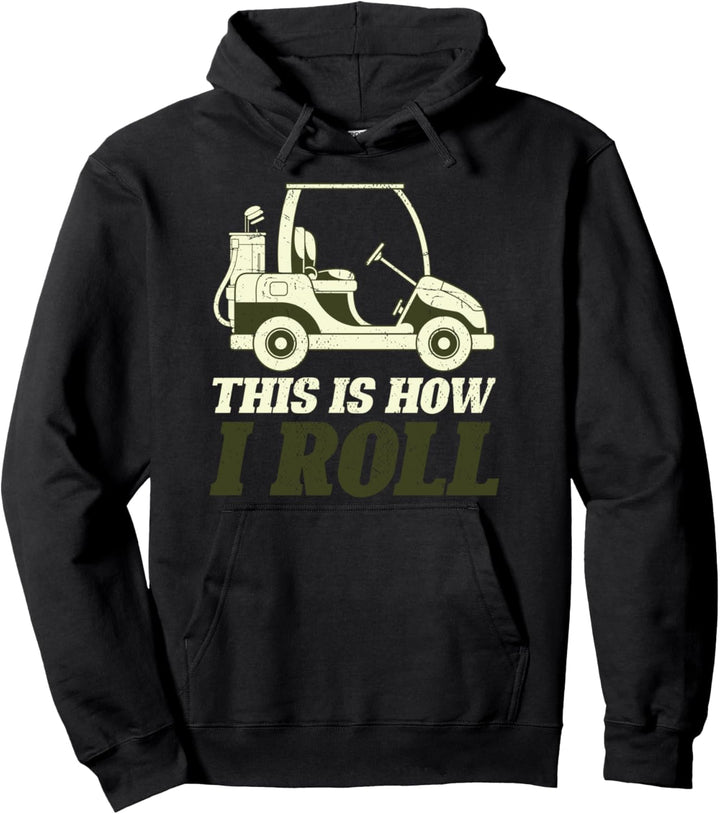 So bin ich nun mal Golfkart Golfer Golfspieler Lustiges Golf Pullover Hoodie