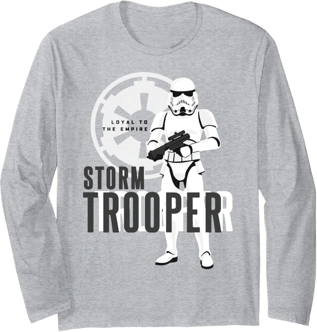 Star Wars Storm Trooper Loyalty Text Portrait Langarmshirt