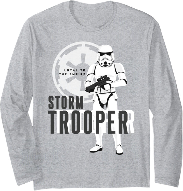 Star Wars Storm Trooper Loyalty Text Portrait Langarmshirt