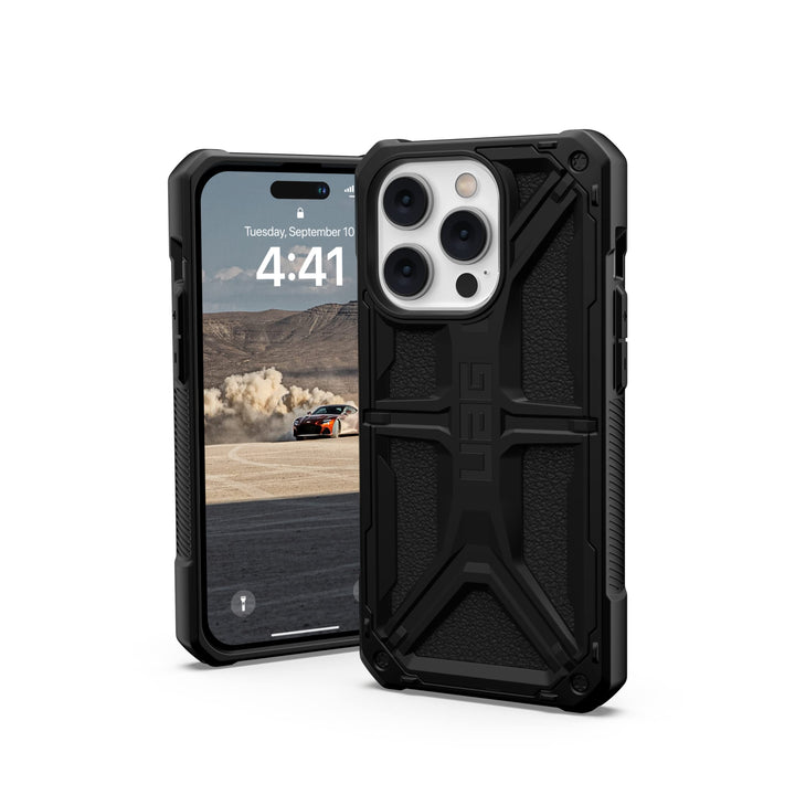 URBAN ARMOR GEAR UAG Monarch Schutzhülle kompatibel mit Apple iPhone 14 Pro [Wireless Charging kompa