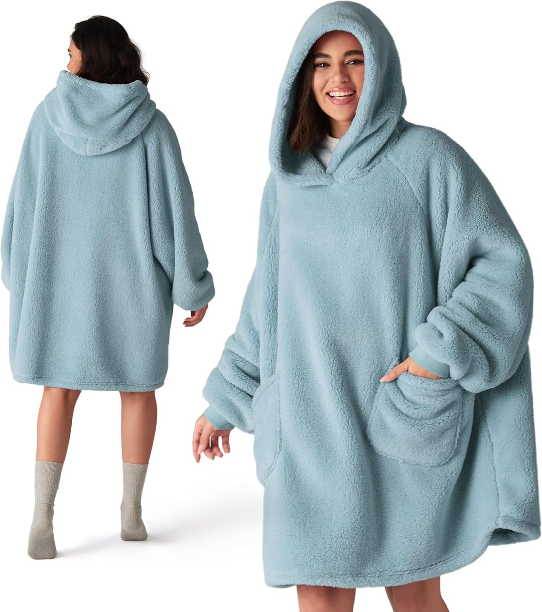 BEDSURE Hoodie Decke mit Ärmeln Deckenpullover - Tragbare Decke zum Anziehen als Geschenke für Fraue