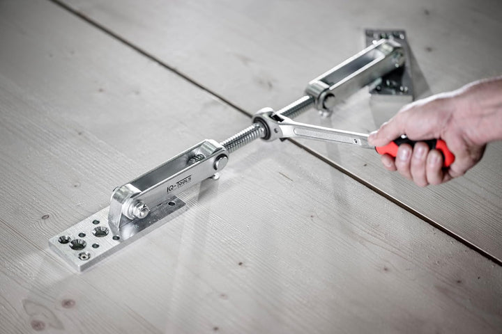 IQ-TOOLS Plattenzug mit 360° drehbarer Platte – Balkenzug mit Ratsche, Drehbare Plattenheber, rotier