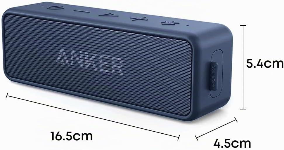 soundcore Anker 2 Bluetooth Lautsprecher, Fantastischer Sound, Enormer Bass mit Dualen Bass-Treibern