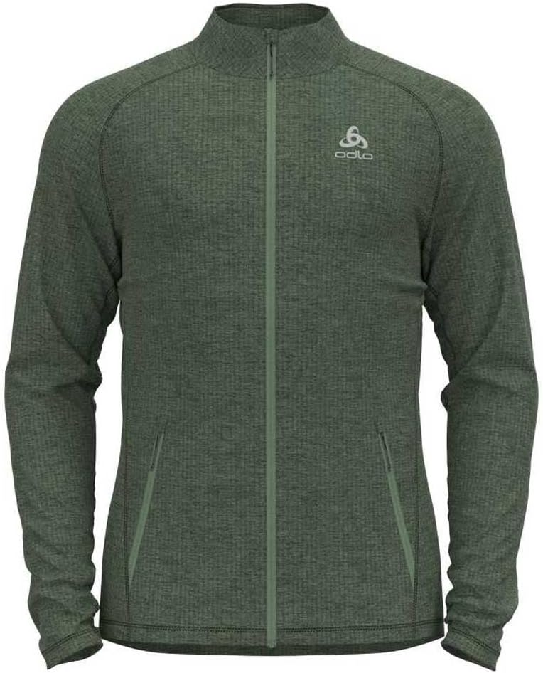 Odlo Herren Tencia_542562 Langarm Shirt mit Reissverschluss (1er Pack), Loden Frost Melange