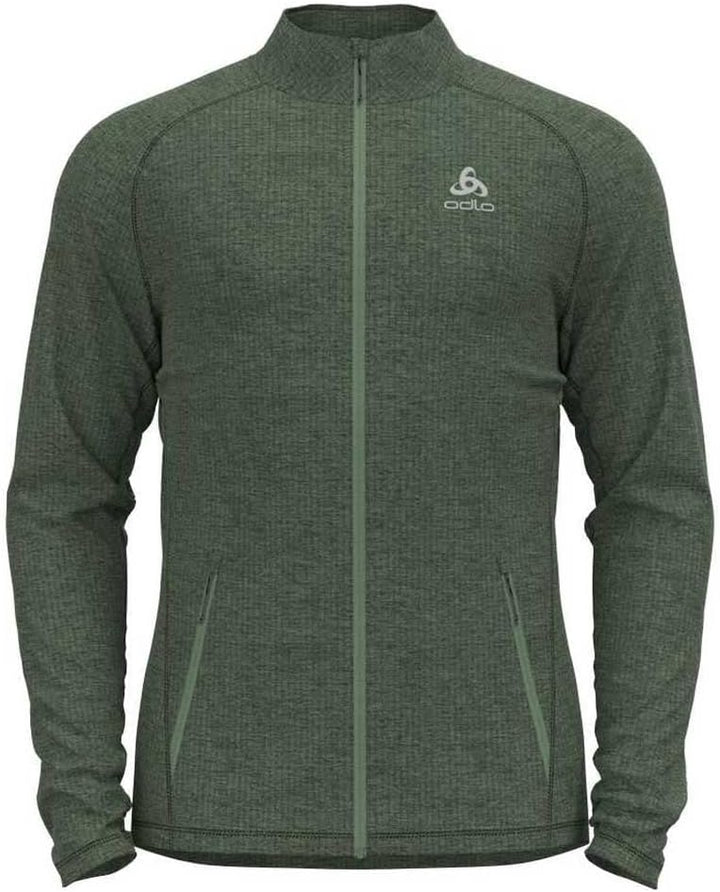 Odlo Herren Tencia_542562 Langarm Shirt mit Reissverschluss (1er Pack), Loden Frost Melange