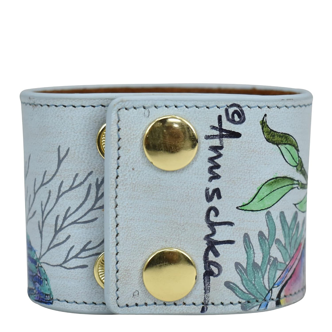 Anuschka Lederarmband für Frauen, Handbemalt, Grössenverstellbar Underwater Beauty, Underwater Beaut