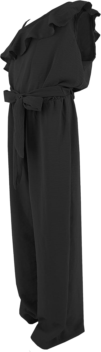 8817 Mädchen-Overall mit langer Latzhose, lässig 8 Jahre Schwarz, 8 Jahre Schwarz