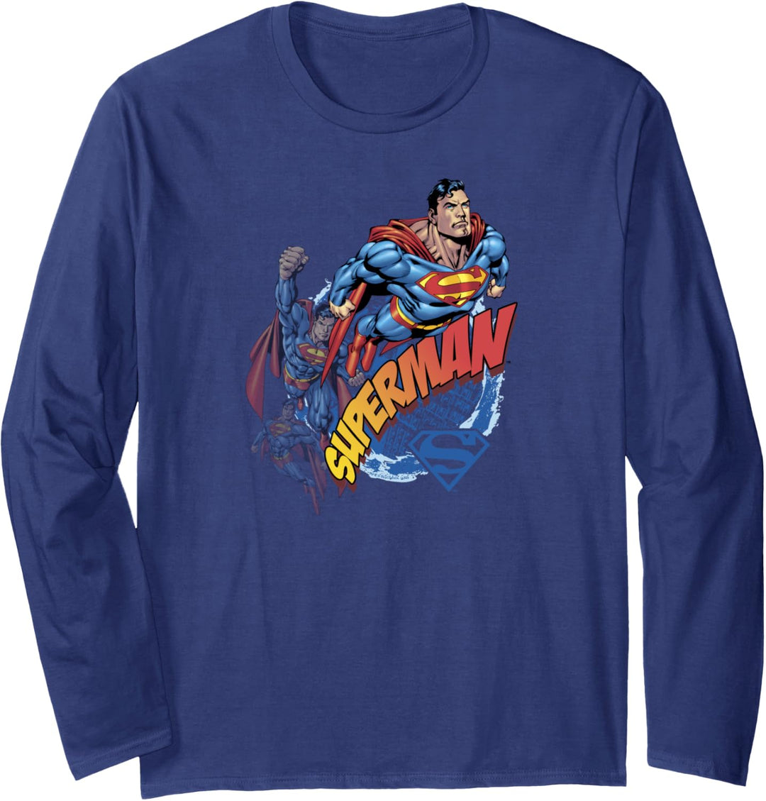 Superman Up Up and Away Langarmshirt