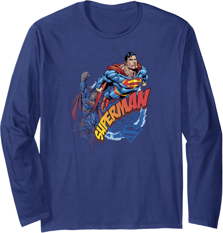 Superman Up Up and Away Langarmshirt