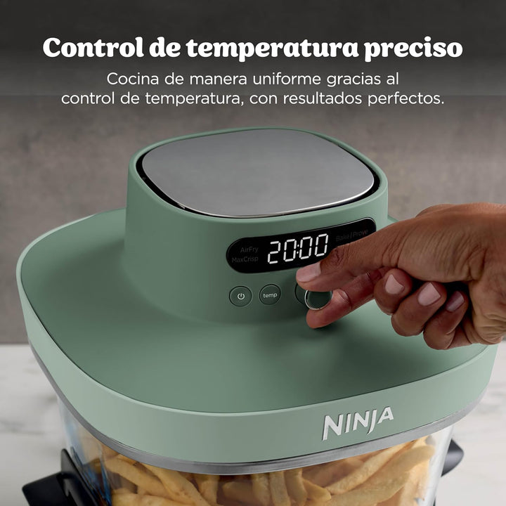 Ninja CRISPi PRO XL Glas-Heissluftfritteuse (Air-Fryer), 5 voreingestellte Zubereitungsfunktionen, C