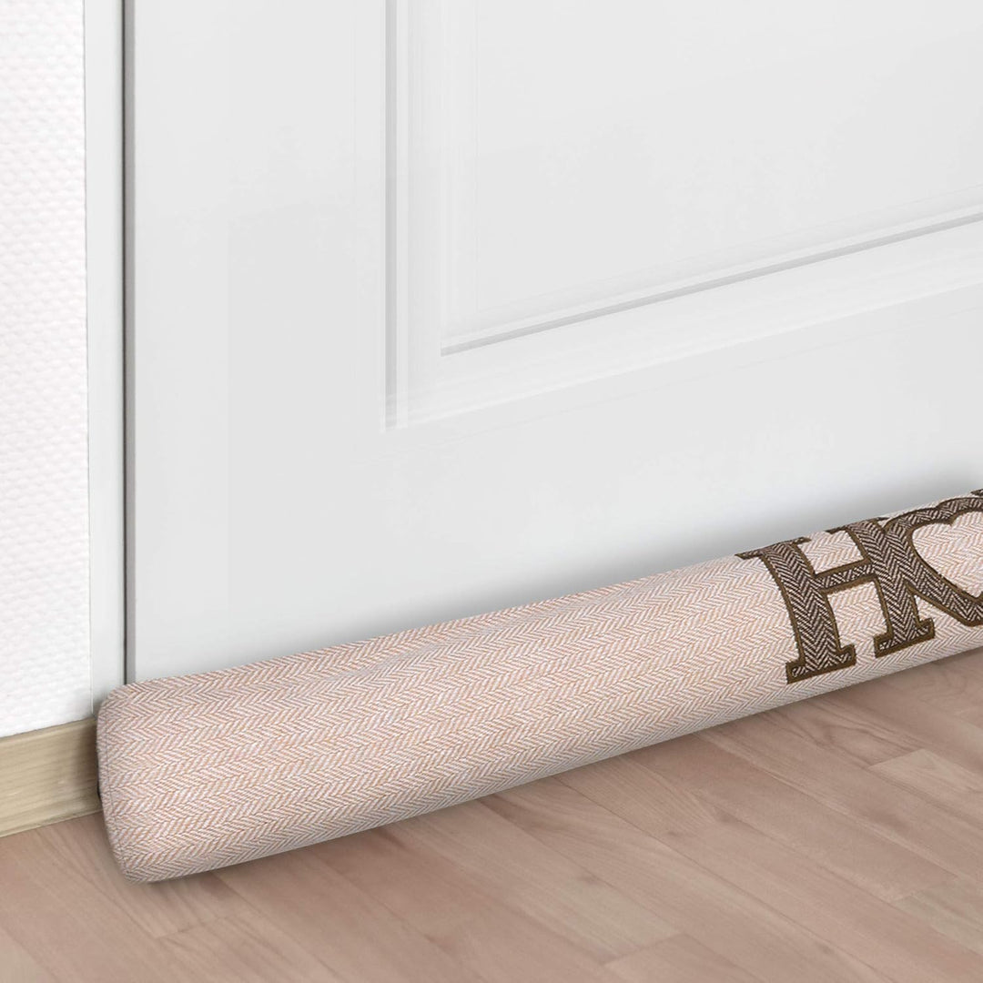 Beautissu 2er Set Zugluftstopper 100 cm lang Tuuli HE - Windstopper als Türvorleger, Haustür Rolle u