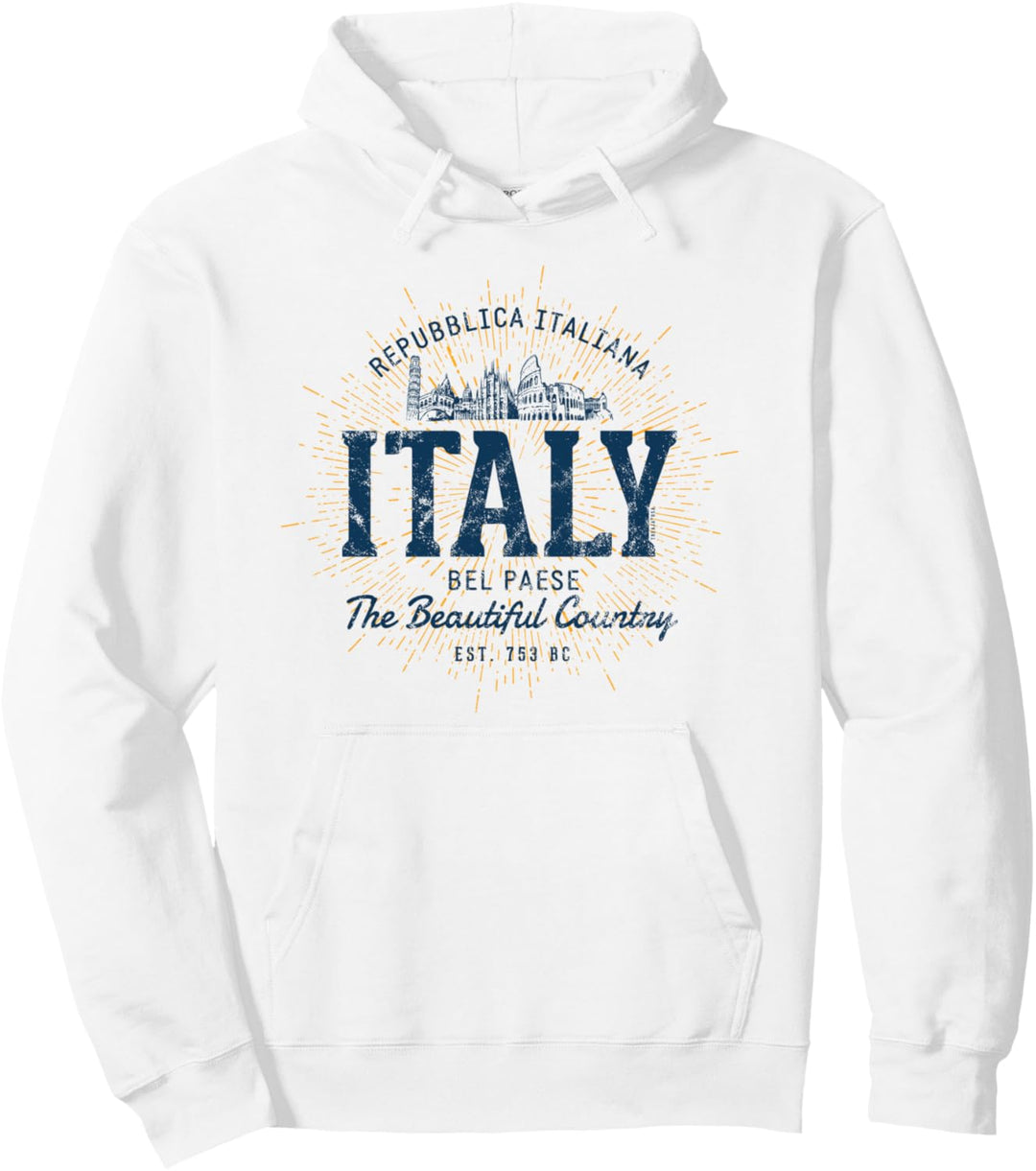 Italien Retro-Stil Vintage Italien Pullover Hoodie