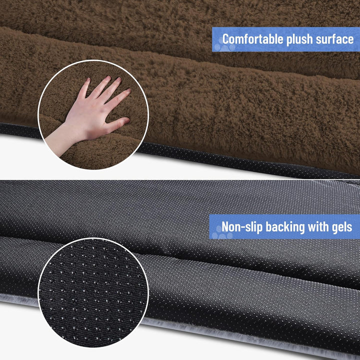 Baodan Hundebett Kleine Hunde Waschbar, 75x50 cm Hundekissen Flauschig mit rutschfeste Unterseite, H