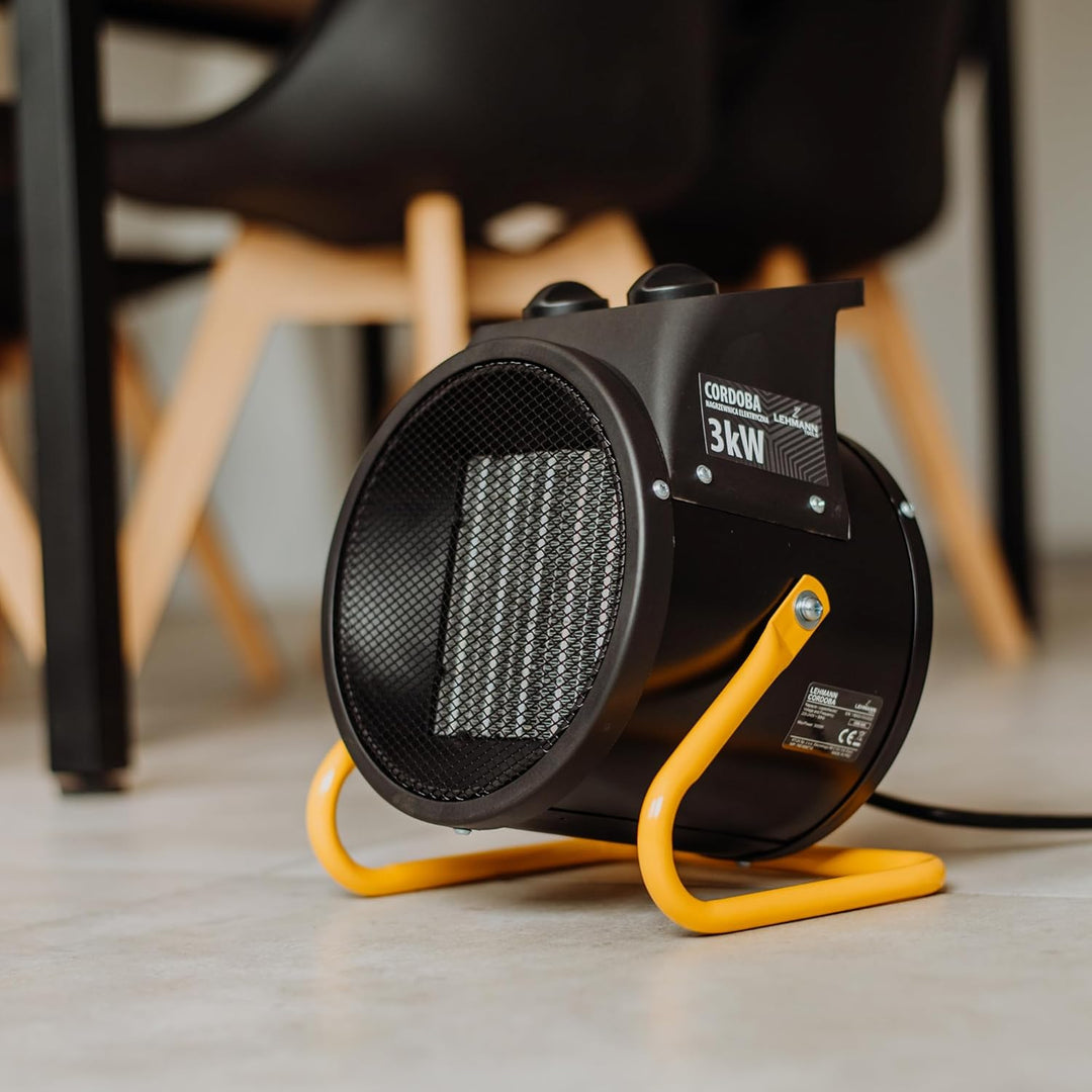 Lehmann Heizlüfter Thermoventilator Elektrischer für Schnelle Erwärmung | 3000 W | 3 Leistungsstufen