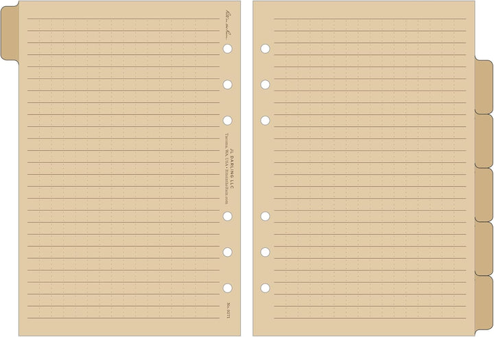 Rite in the Rain Wetterfeste Planer-Tabs Set, 12,7 x 17,8 cm, Hellbraun (Nr. 9271) 4 5/8" x 7" Regis