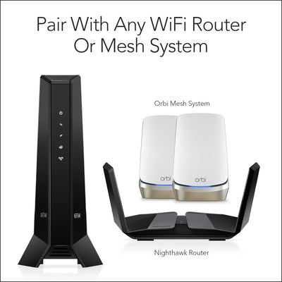 NETGEAR Nighthawk Multi-Gig-Kabelmodem (CM2000) – kompatibel mit Allen Kabelanbietern inkl. Xfinity,