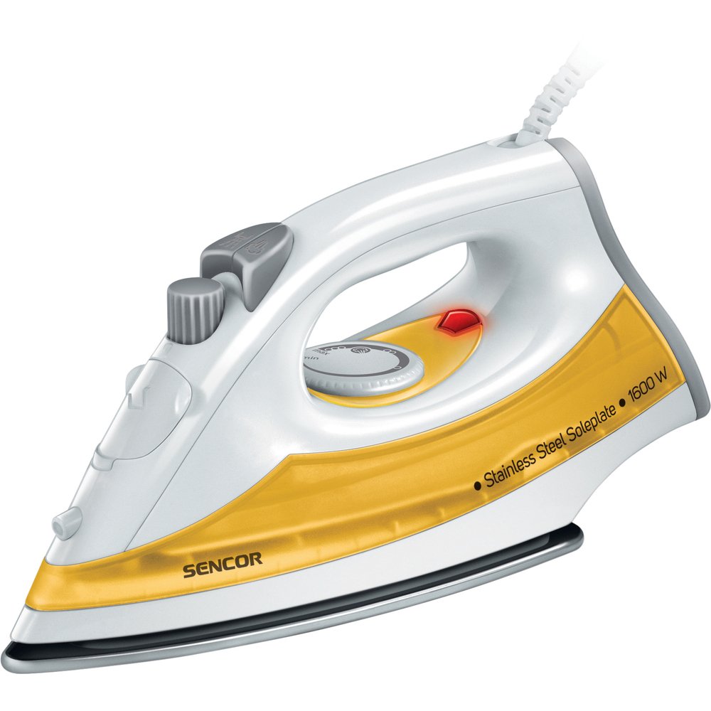 SENCOR SSI 2028YL Dampfbügeleisen (1600 Watt, Edelstahlsohle) gelb