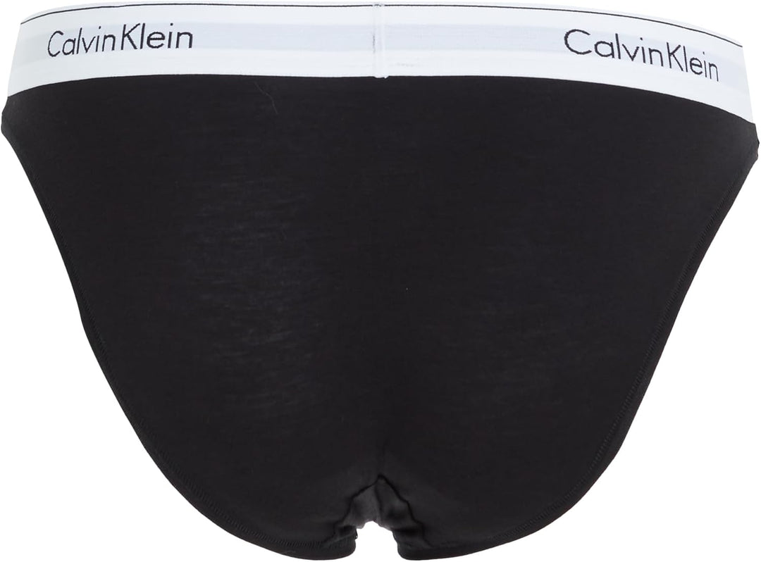 Calvin Klein Damen Slip Bikini Form Baumwolle mit Stretch XL Schwarz, XL Schwarz