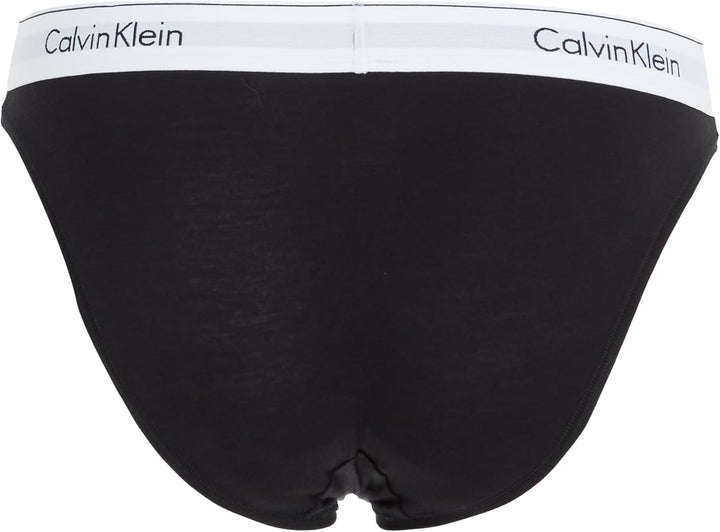 Calvin Klein Damen Slip Bikini Form Baumwolle mit Stretch XL Schwarz, XL Schwarz