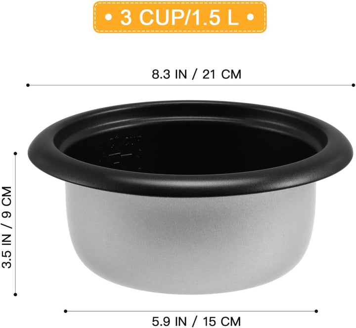 Universeller Reiskocher Innentopf Aluminiumlegierung Antihaftbeschichtet 8.3 Zoll Multifunktional Fü