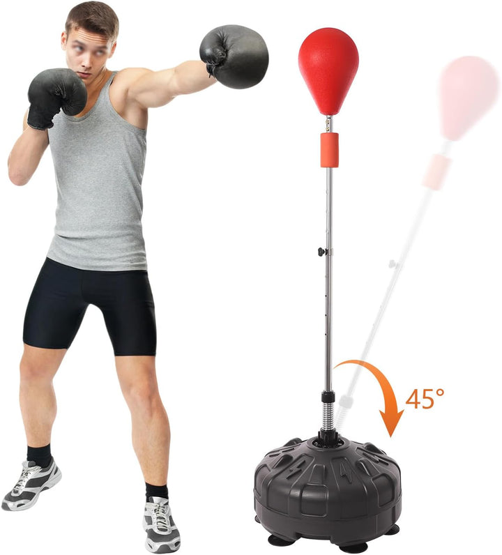 Boxsack Erwachsene Stehend Boxball Set Boxsack für Erwachsene Höhenverstellbarer Boxrahmen 120-160 c
