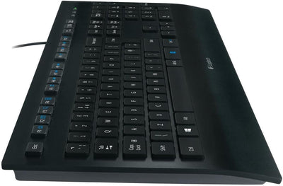 Logitech K280e Pro Kabelgebundene Business Tastatur für Windows, Linux und Chrome, USB-Anschluss, Ha