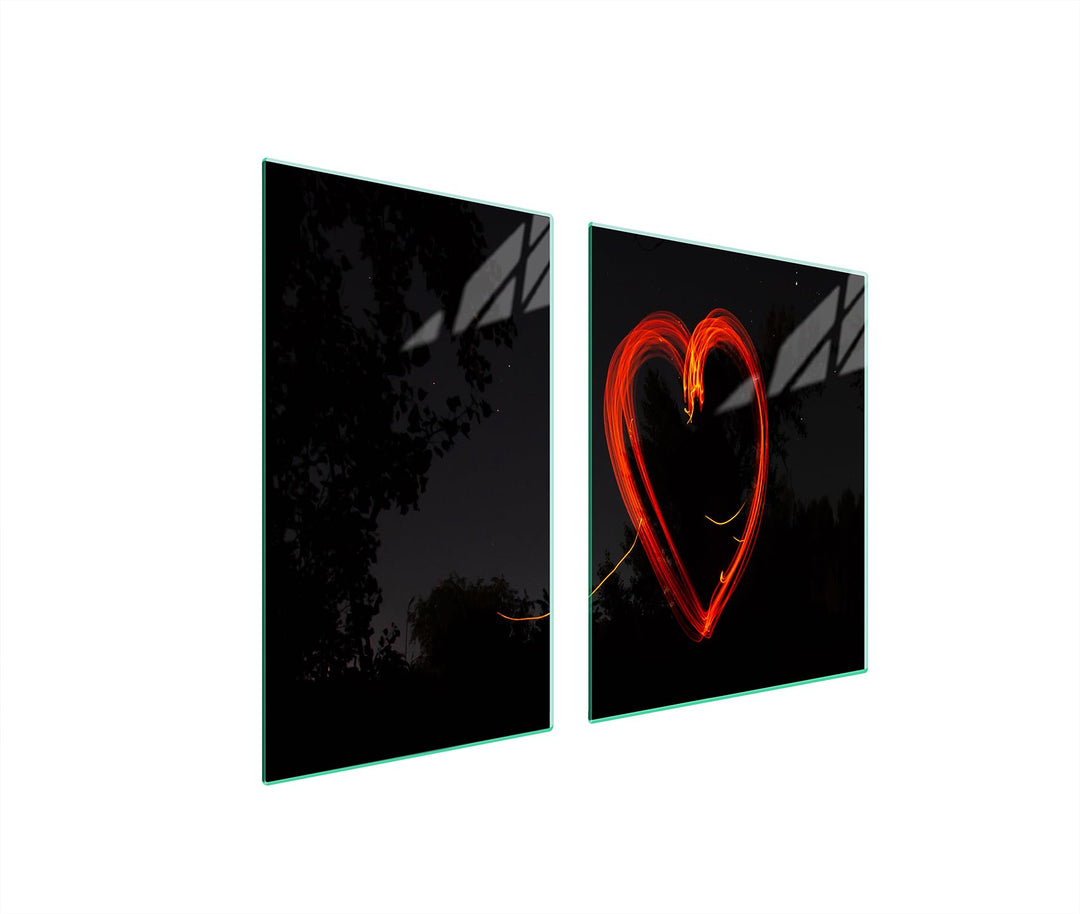 TMK ArtDeko Herdabdeckplatte 2 Teilig 40x52 + 60x52 cm - Spritzschutz Herdabdeckung – Herdschutz aus
