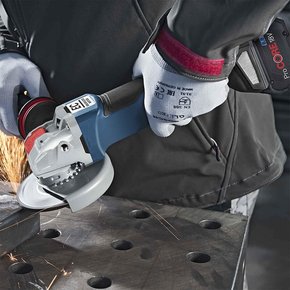 Bosch Professional 18V System Akku Winkelschleifer GWX 18V-10 PC (mit X-LOCK, Leerlaufdrehzahl: 4.50