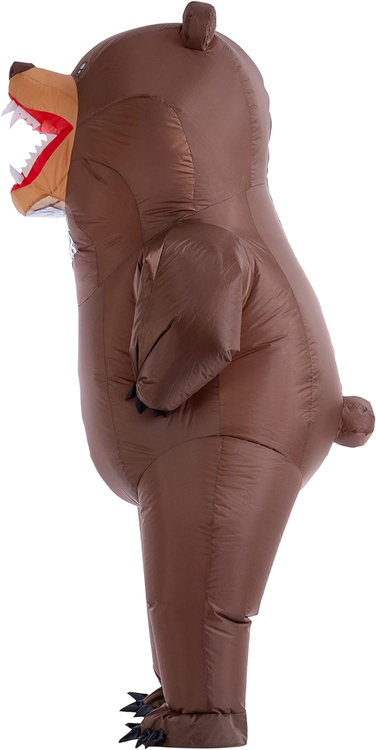 Spooktacular Creations Aufblasbares Kostüm Ganzkörper Braunbär Air Blow-up Kostüm für Halloween Part