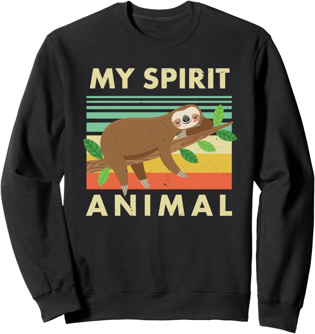 Faultier Mein Geist Tier verwittert verzweifelt Sweatshirt