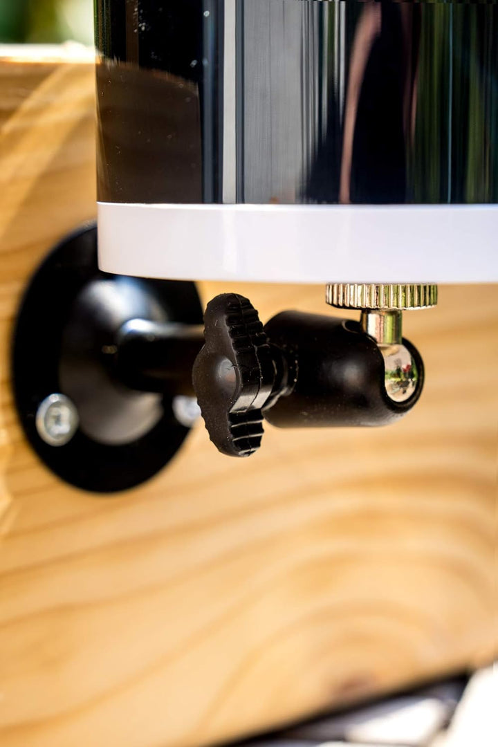 Halterung für Windmesser und Regenmesser - kompatibel mit Netatmo Schwarz, Schwarz